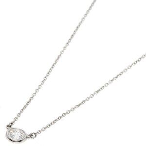 TIFFANY & CO. By the Yard Diamond Necklace Platinum PT950
